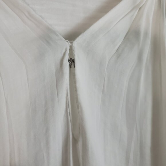 Anthropologie Dolan Top Small White Casual Popover Coastal Capsule Wardrobe - Picture 5 of 11